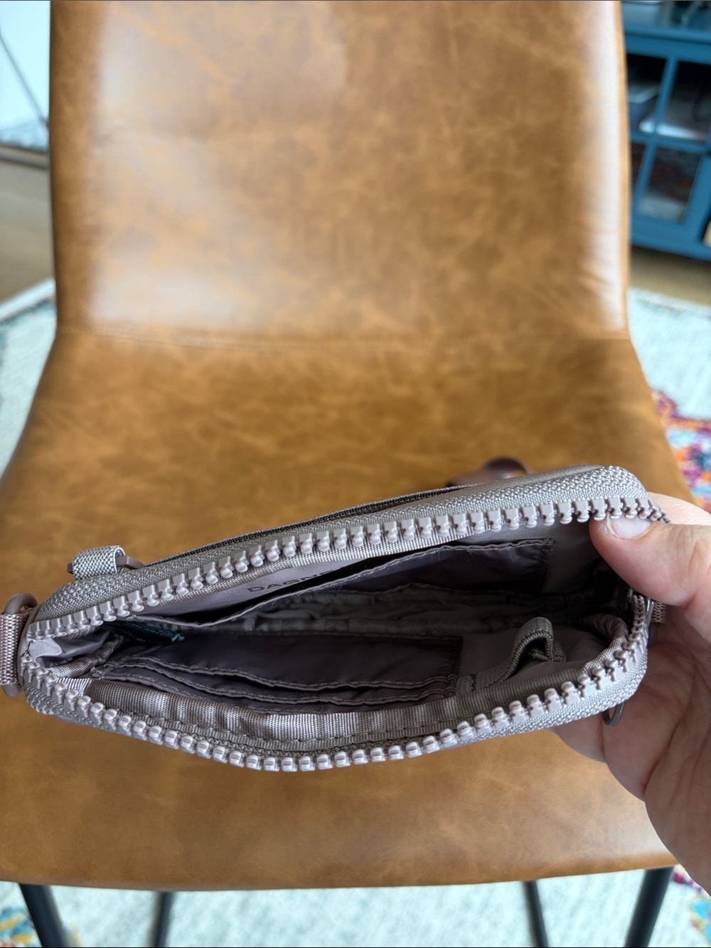 Dagne Dover Neoprene Crossbody Pouch in Dune - Picture 4 of 6